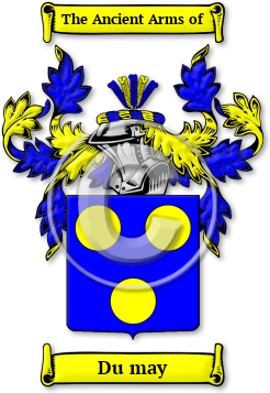 Du may Family Crest Download (jpg) Legacy Series - 150 DPI